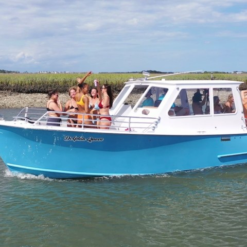 a small boat in a body of water