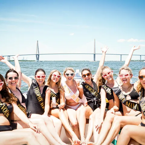 a group of people posing for the camera